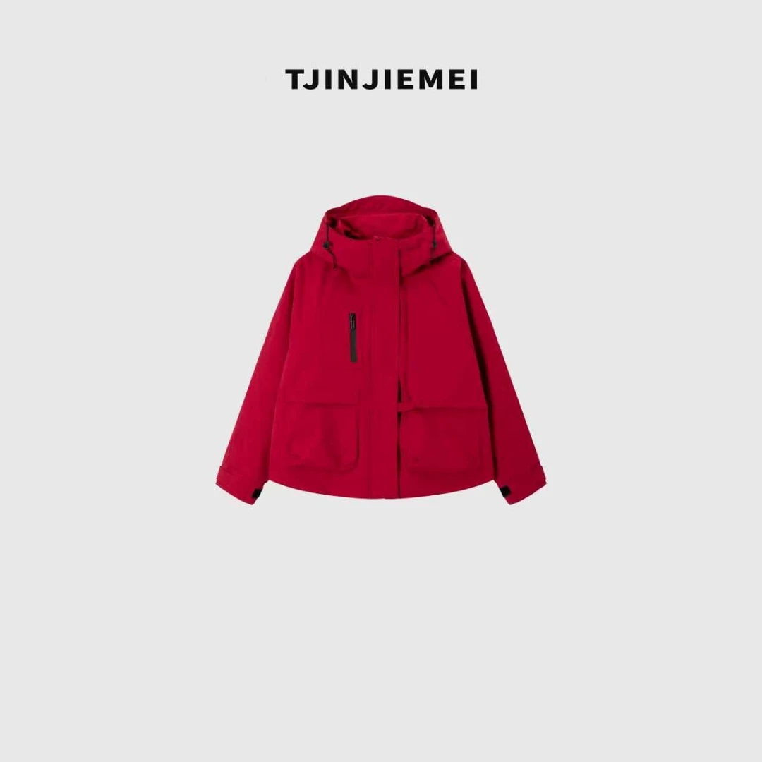 T井姐妹【旅途】新款设计感派克冲锋短款羽绒外套ERF2510-ER5503