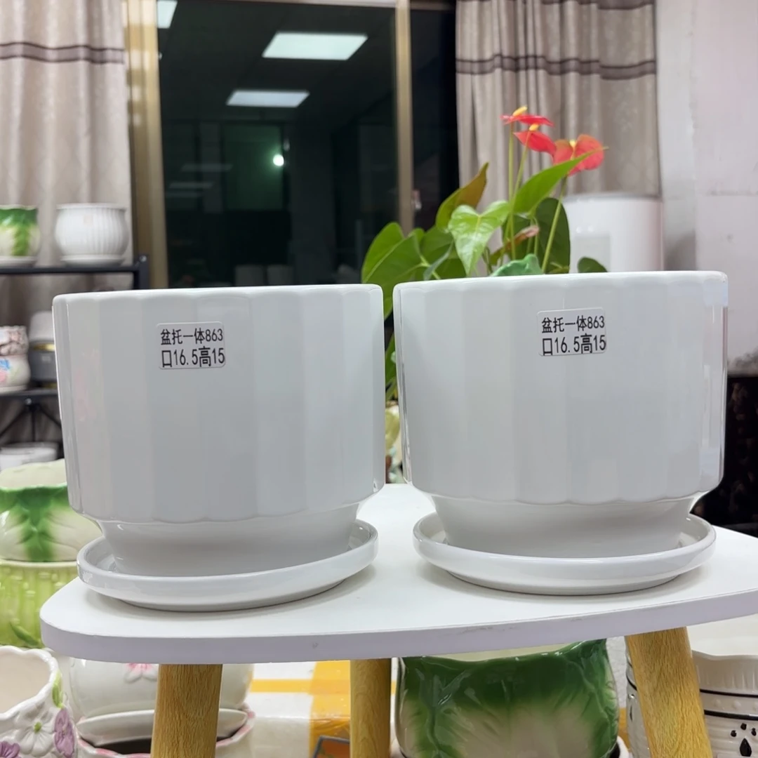 @夏西陶瓷花盆@@5863