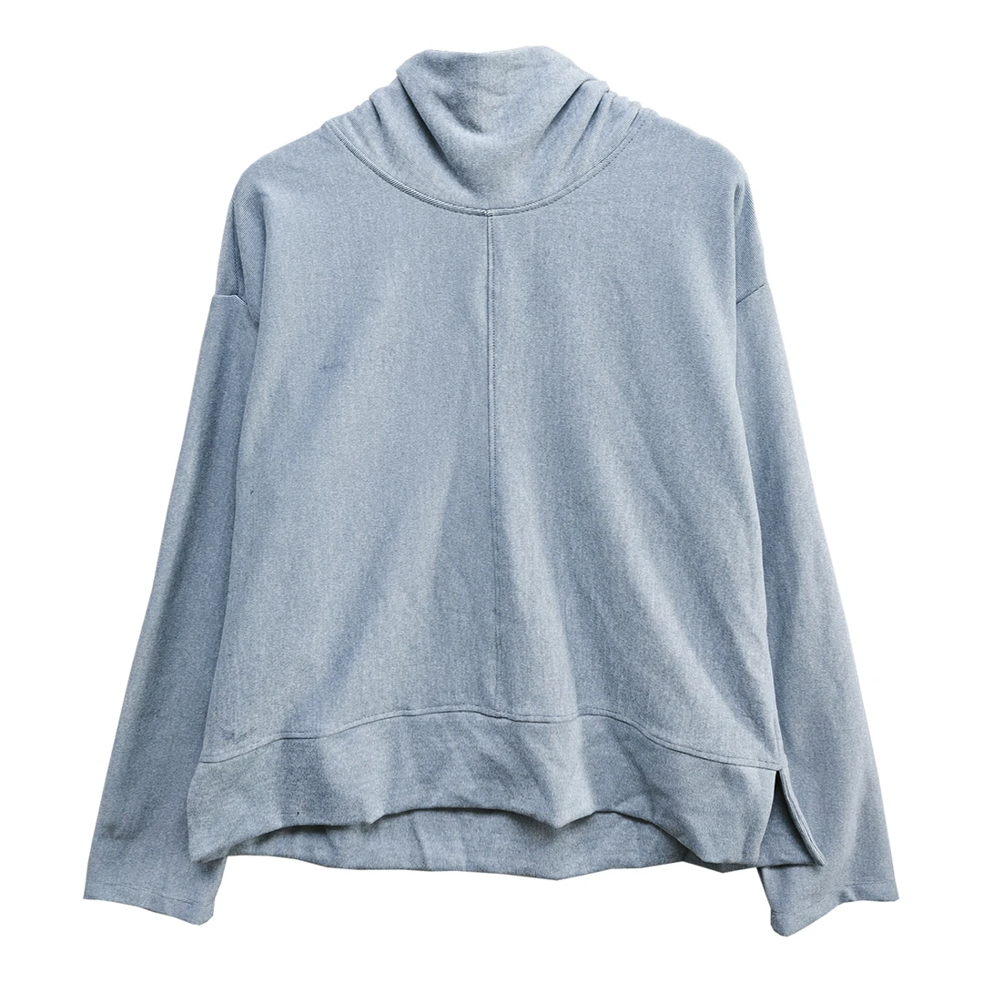 5130#高领长袖上衣舒适百搭潮流气质