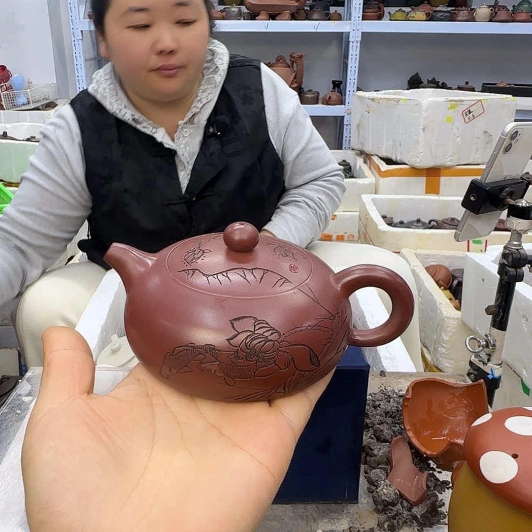 紫砂茶壶宜兴紫砂壶瑕疵处理