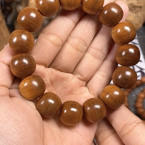 檀香木手串/手链老山檀香黑肉虎纹15/16老型珠