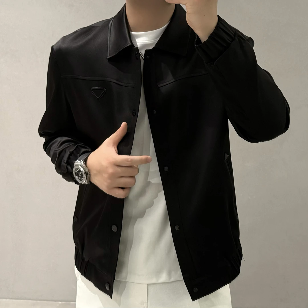 BLANDOO "福利款" 男士时尚百搭醋酸翻领夹克35206