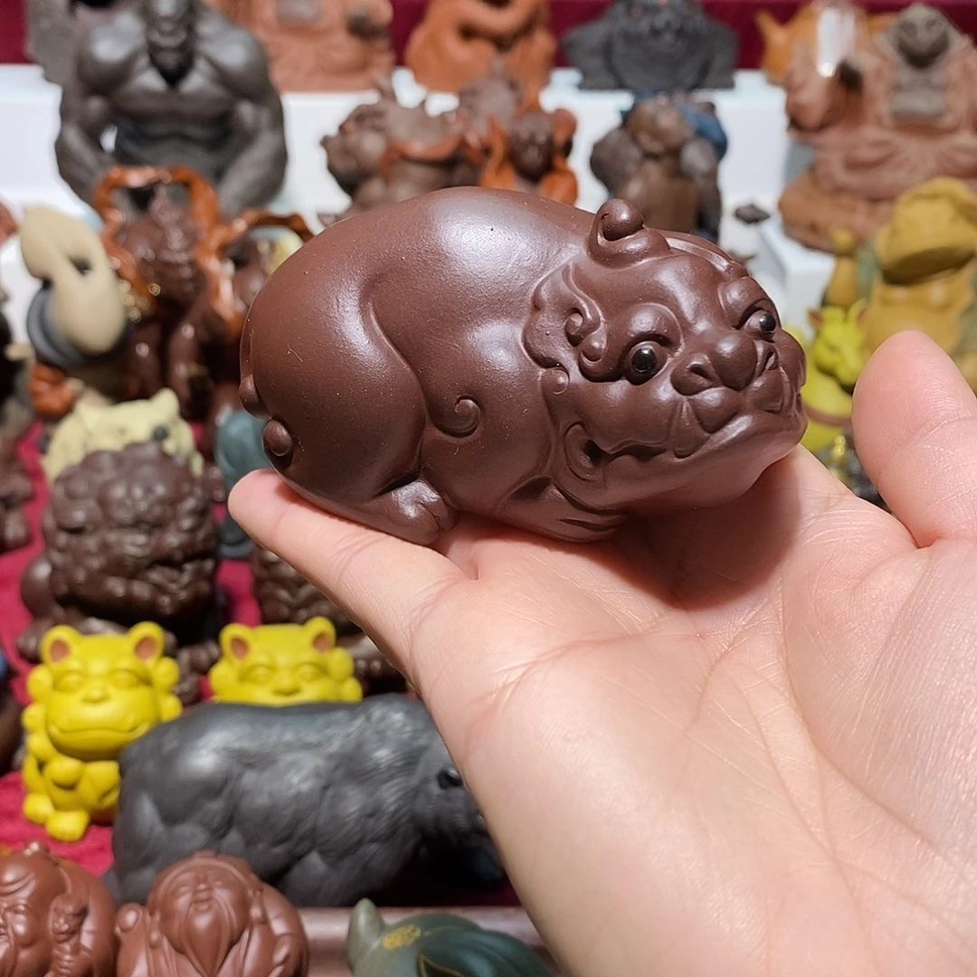 紫砂茶宠宜兴紫砂貔貅