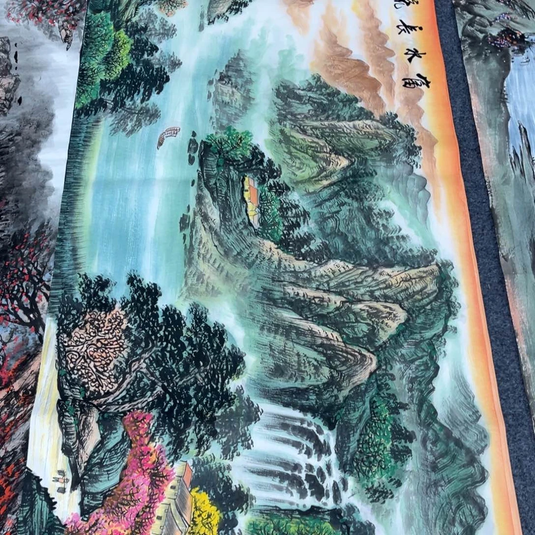 国画国画山水作品