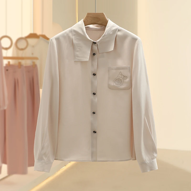 【檬】上班族宽松显瘦休闲时尚衬衫2025春季新款专柜撤柜女装