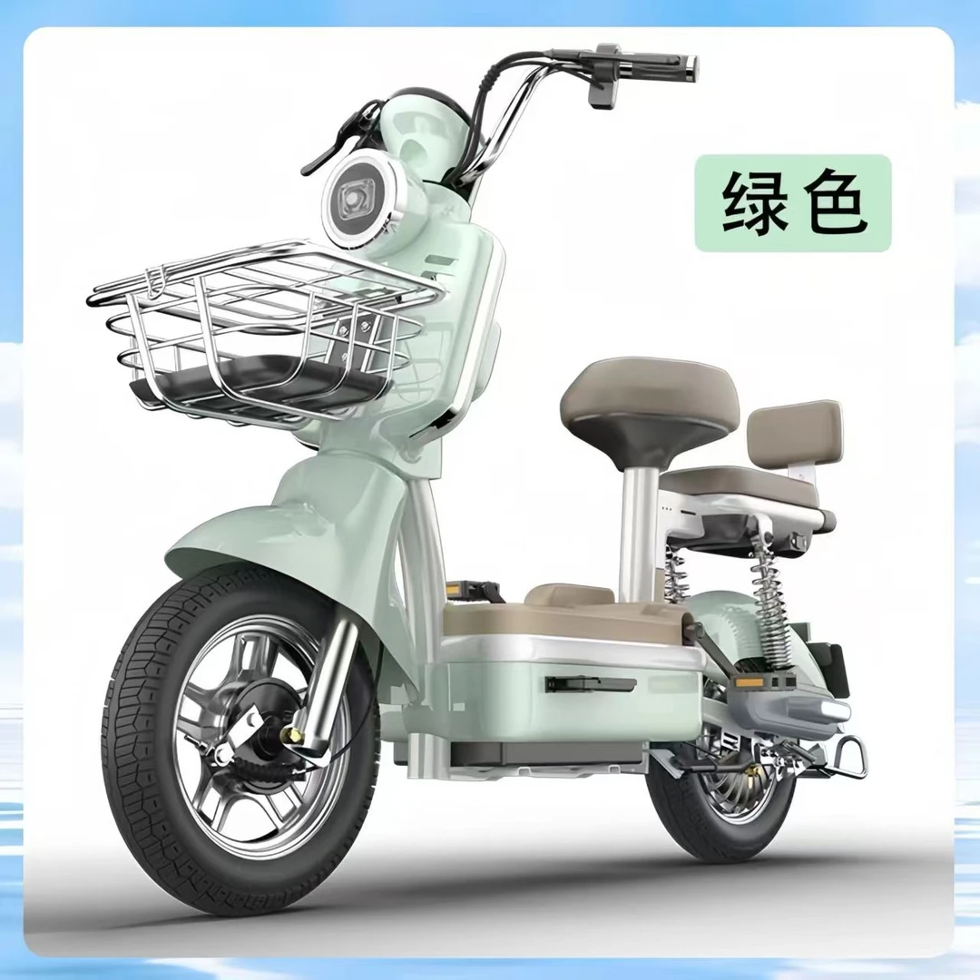 新电动车成人新款电动自行车轻便两轮车学生家用折叠上班车代步车