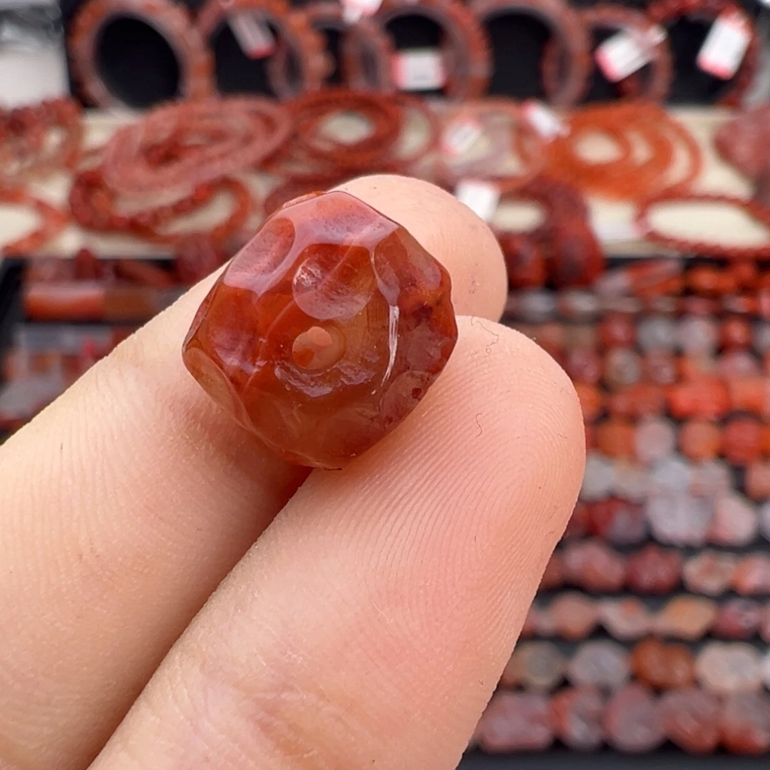 南红玛瑙未镶嵌颈饰无相珠