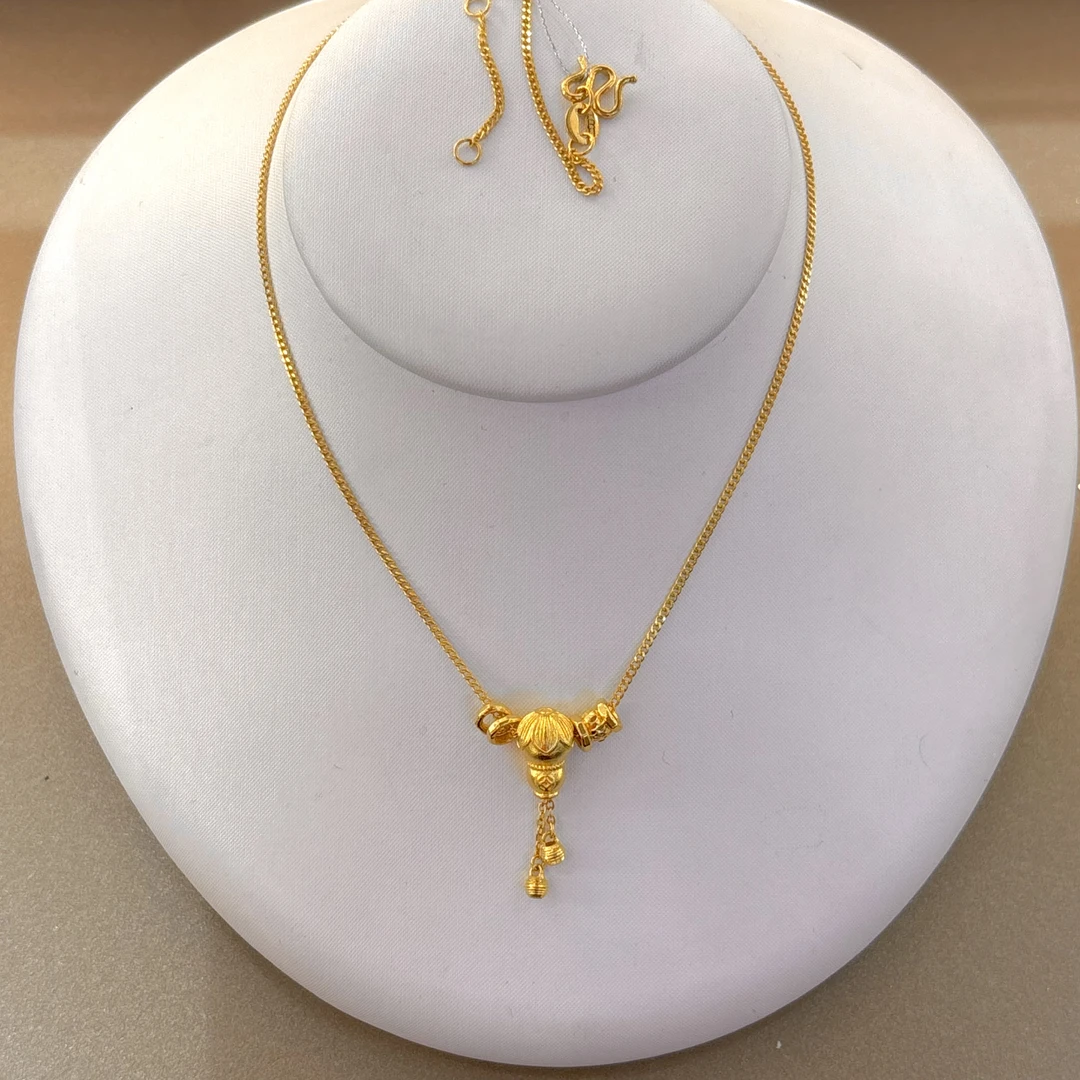 2A足金臻选福到套链6.92g