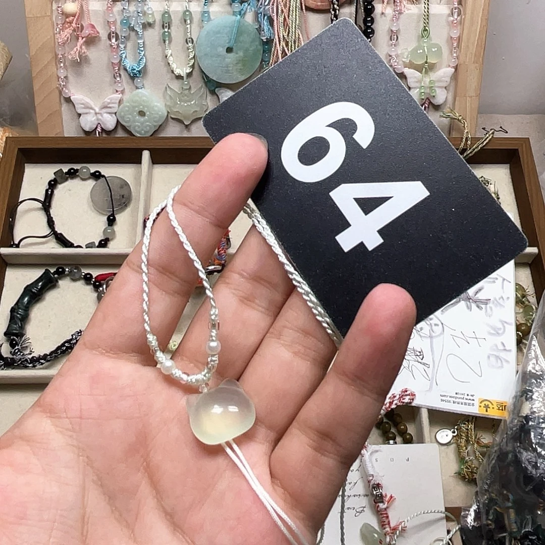 ***0蛇纹石玉合金颈饰