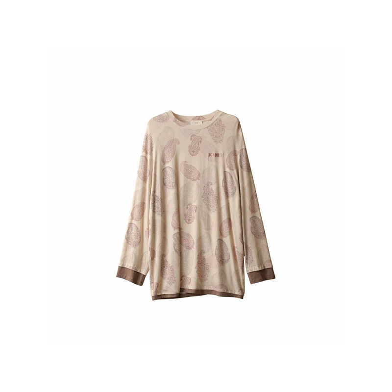 ReneRiva买手店 ICE DUST 假两件腰果花印花T恤