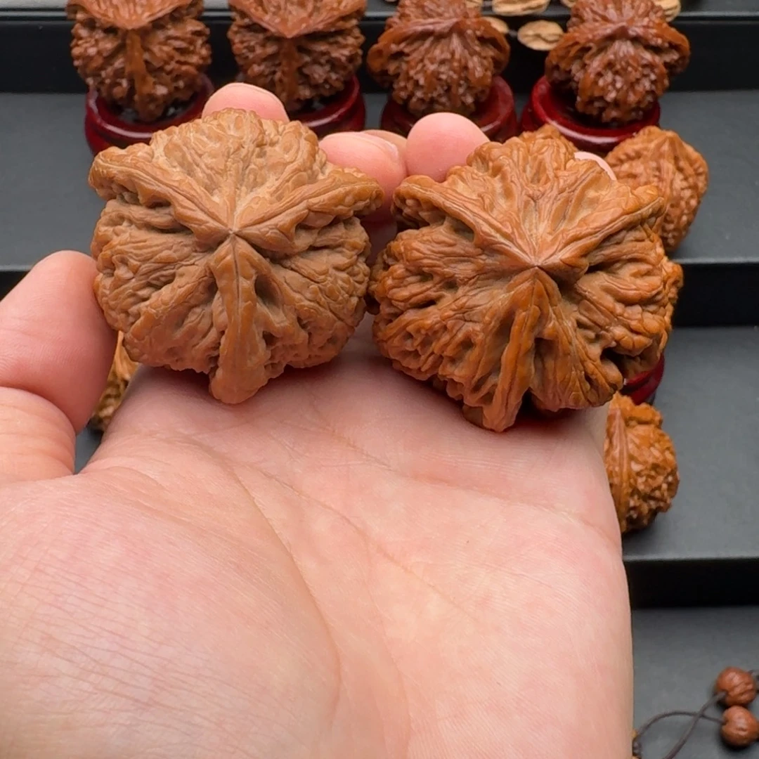 把件文玩核桃大粗金狮子头三棱粗筋45尺寸