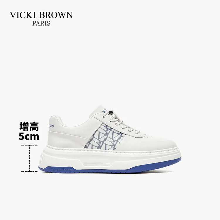 VICKI BROWN新款轻奢手工男鞋透气时尚男士运动百搭四季休闲鞋