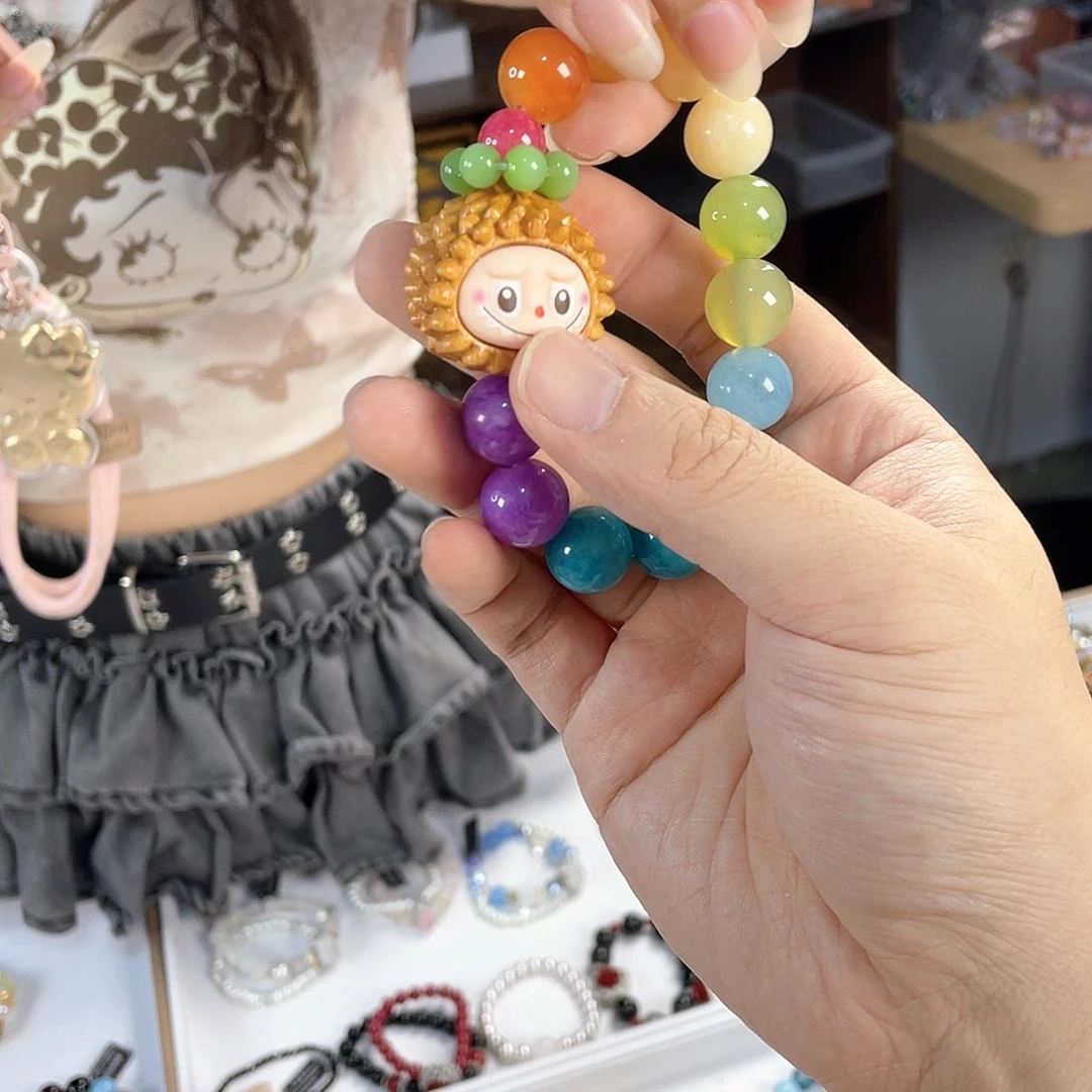 水晶手链银S925镀金镶嵌