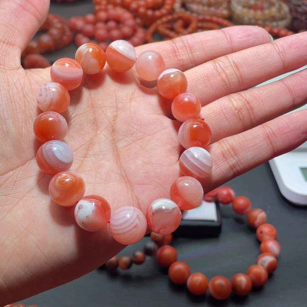 南红玛瑙手链未镶嵌