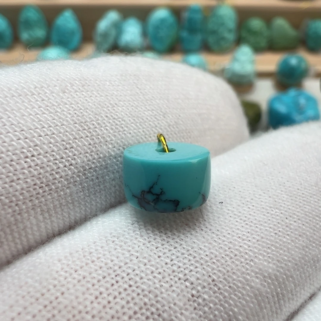 绿松石未镶嵌配饰8*4.5