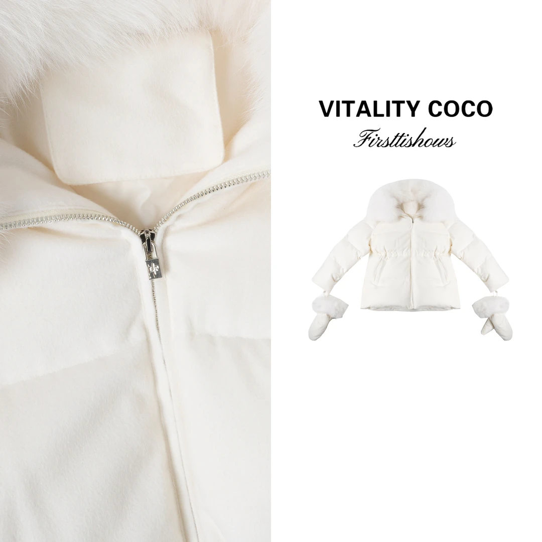 VITALITY COCO·LP系列新款女装 保暖羊绒羽绒外套-2773