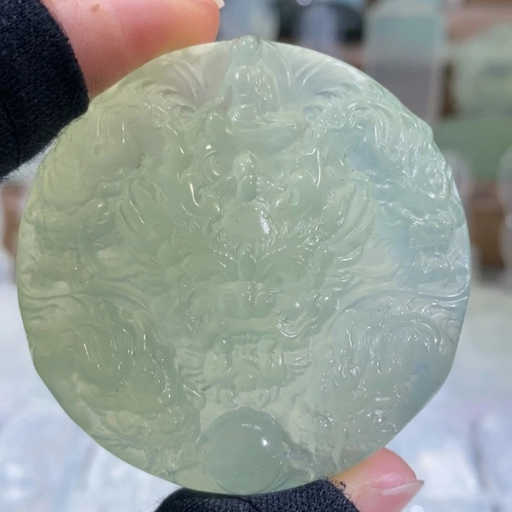 岫玉未镶嵌吊坠吊坠