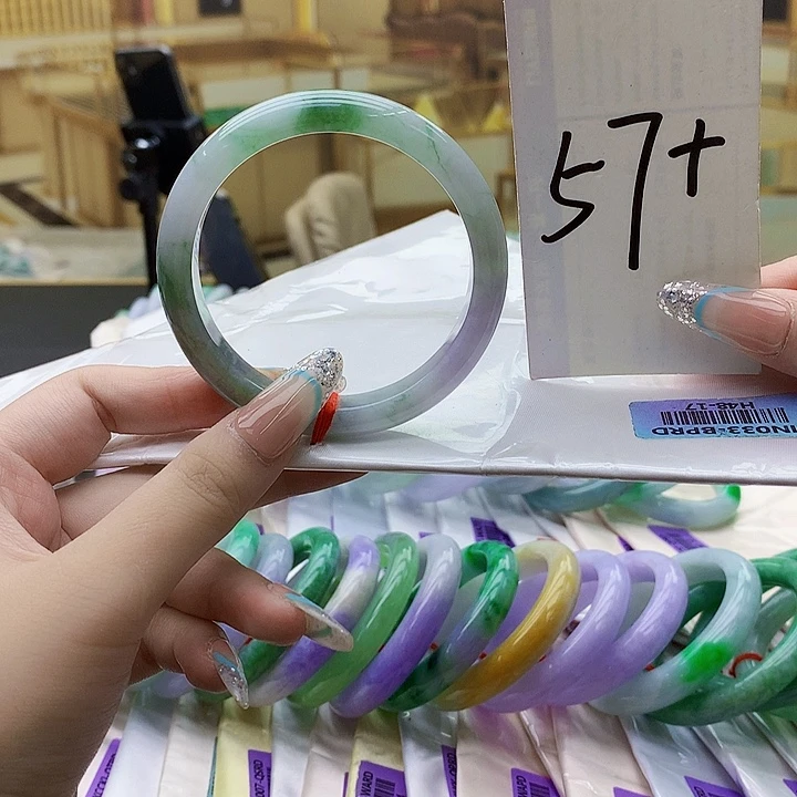 翡翠未镶嵌手镯mm