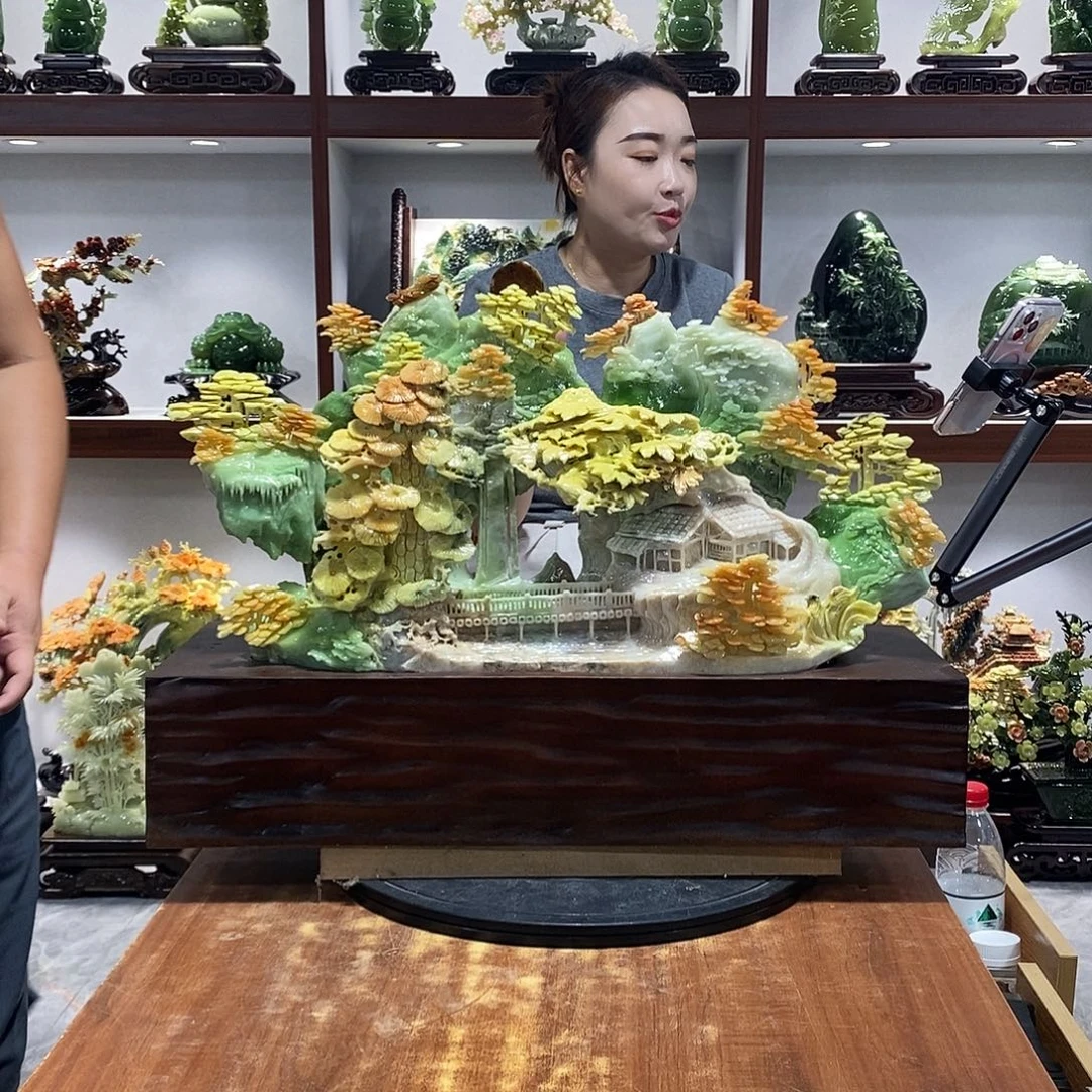 *****玉山水摆件 玄关摆件