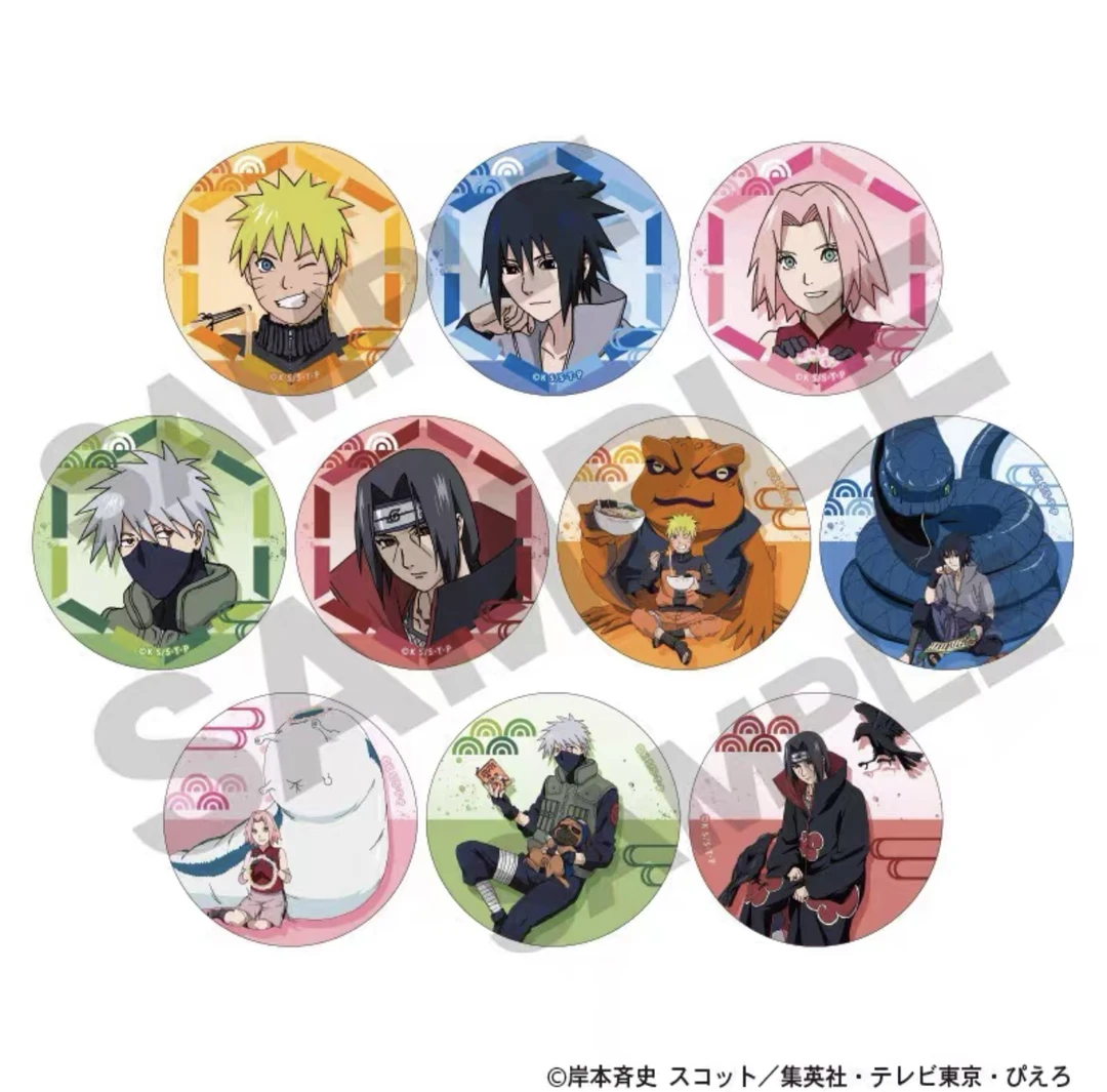 【拆盒】正品日谷火影忍者休息一下系列徽章吧唧盲盒