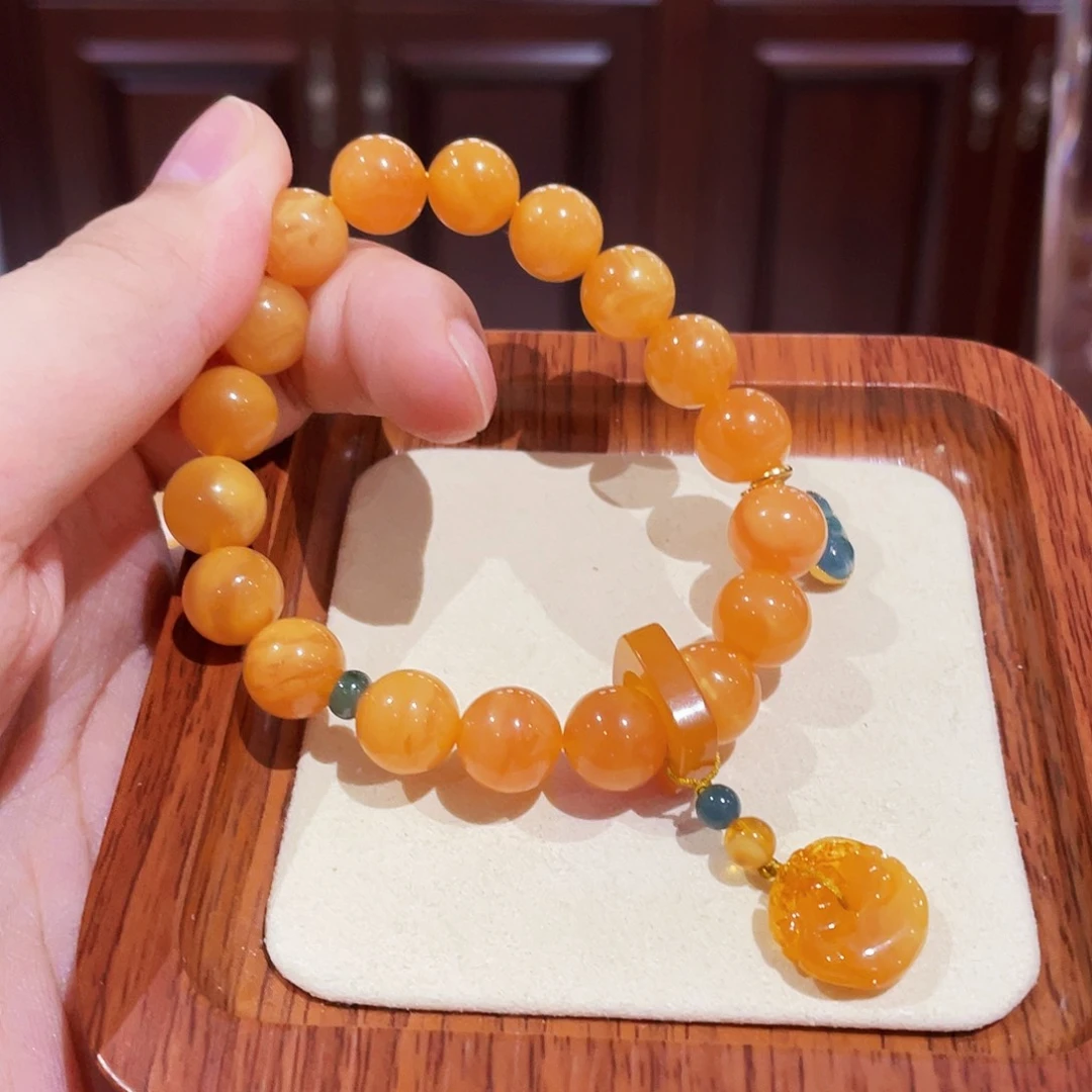 蜜蜡手链未镶嵌手串