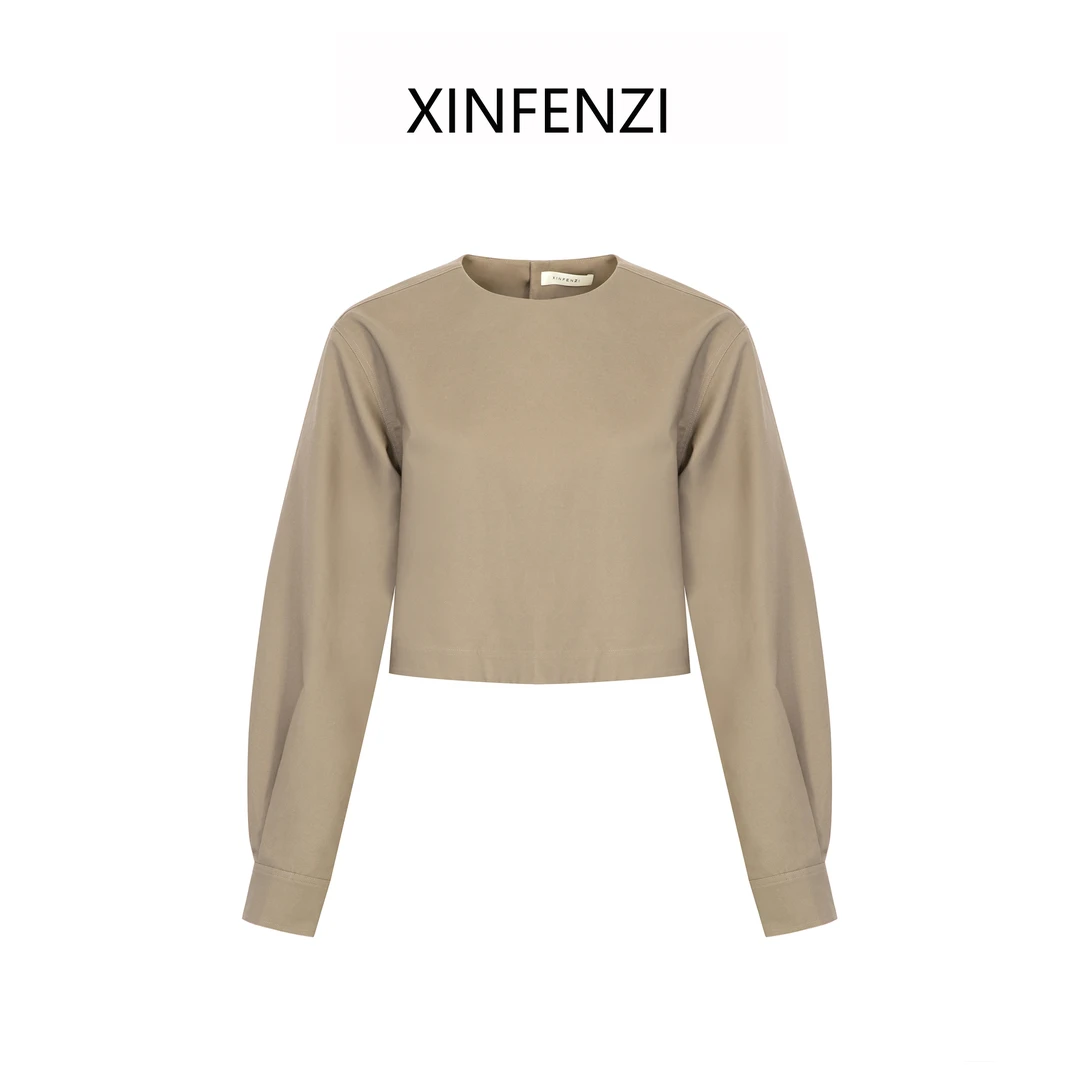 【织锦】XINFENZI 高支棉后扣式小衫 FS32378