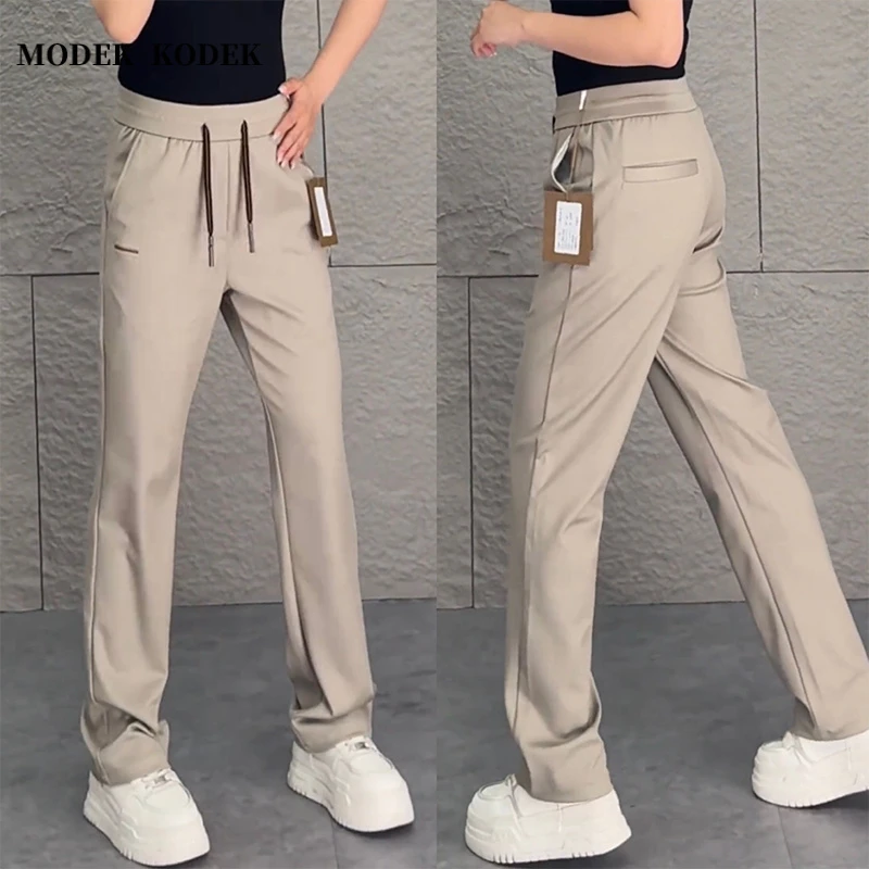 MODEK KODEK春夏新款直筒宽松休闲裤男士春夏季时尚潮流纯色长裤