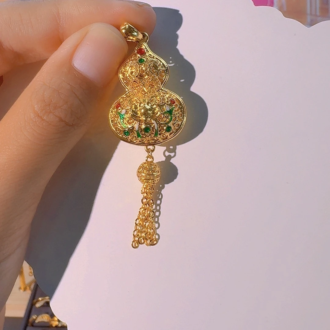 流苏葫芦，净重3.28克