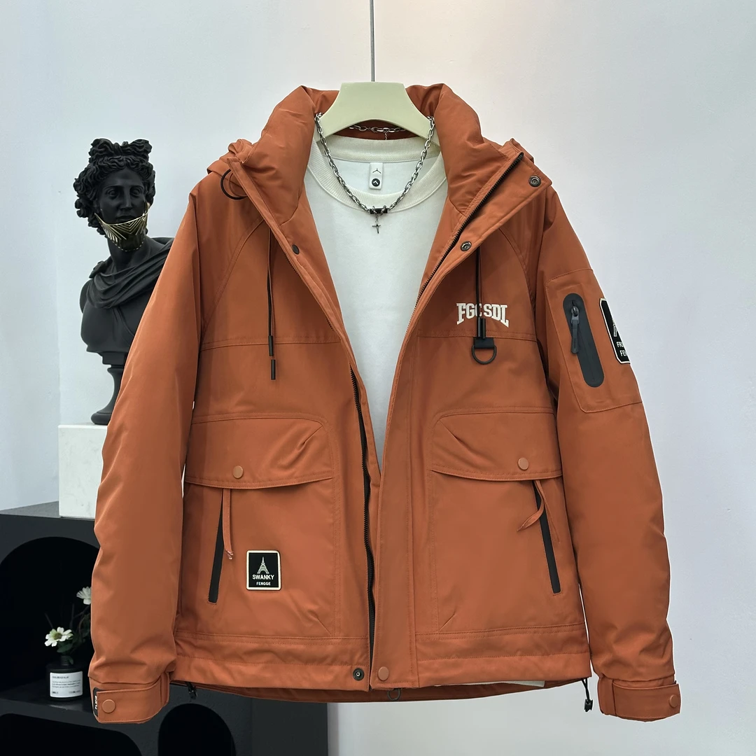 【极寒系列】冬季新款户外连帽工装保暖御寒外套#9366