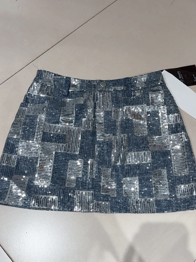唐琪女装【070】时尚亮片短裙