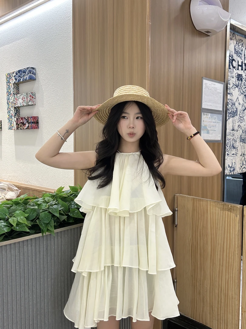 （王老急）蛋糕吊带裙901038