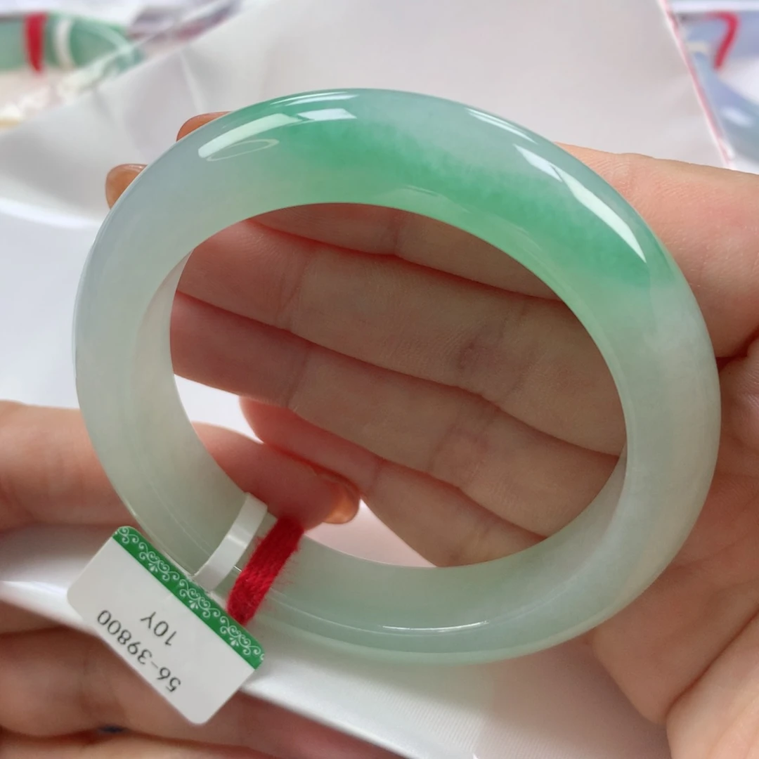 未镶嵌手镯翡翠缅甸天然翡翠56圈