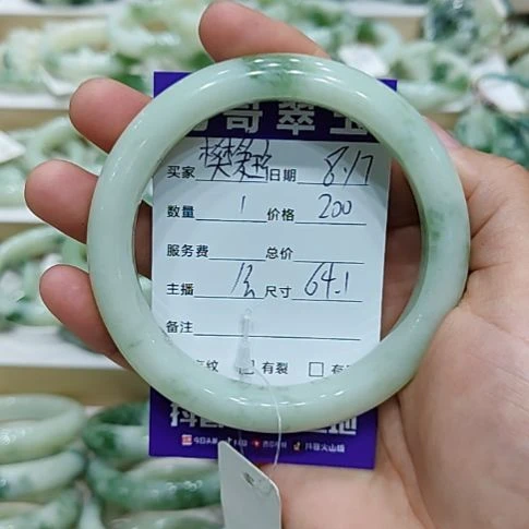 樊***珍透闪石-蛇纹石玉未镶嵌手镯