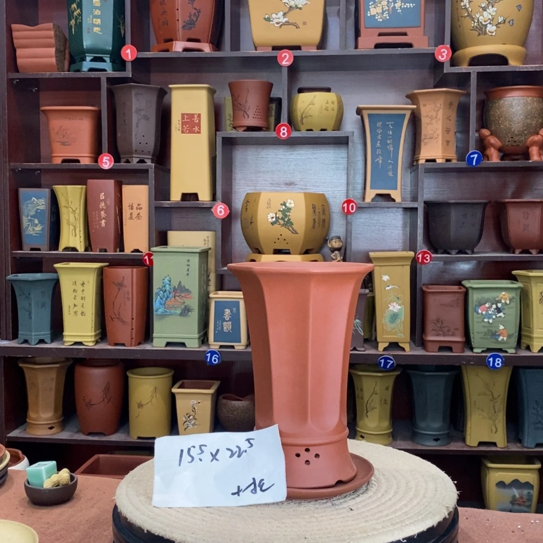 紫砂艺术紫砂花盆