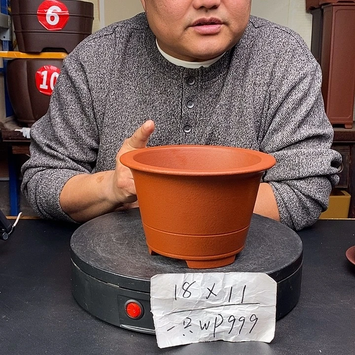 紫砂花盆货号一只WP999