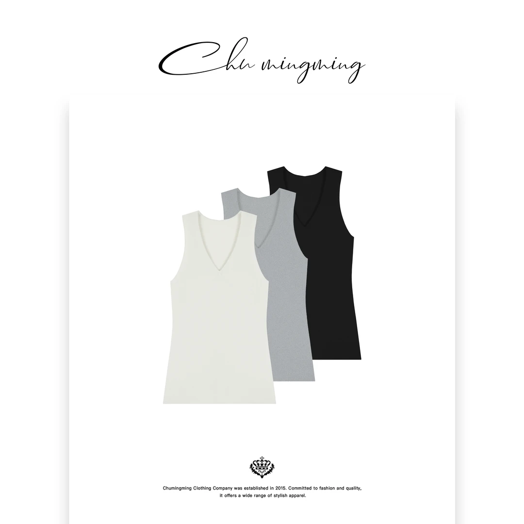 【CHU/2025SSNEW】原创设计《闲派》V领羊毛背心CD2513