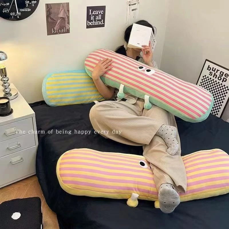 长条抱枕床搭子可爱卡通毛绒公仔玩偶玩具陪睡公仔腰靠90cm