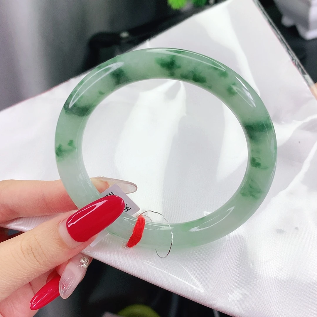未镶嵌手镯翡翠58圈