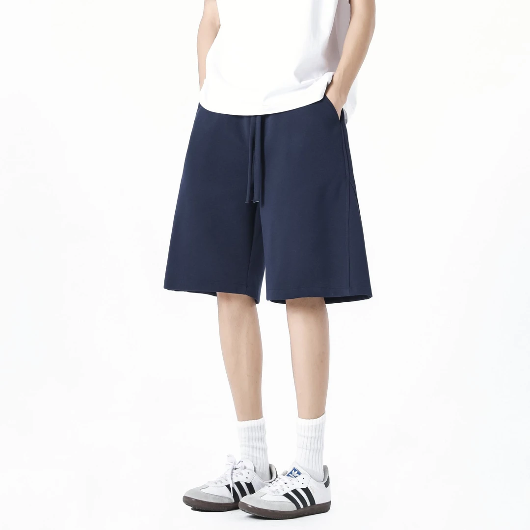 NNEFC夏季美式男女同款潮牌纯色五分短裤简约宽松休闲舒适百搭