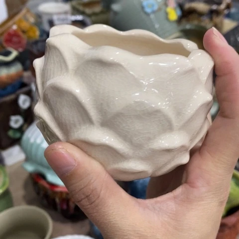 陶瓷小莲花白色3131313133