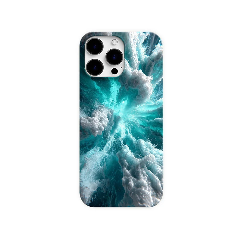 大海浪花手机壳适用苹果15/16手机壳小米14pro华为mate70小众个性