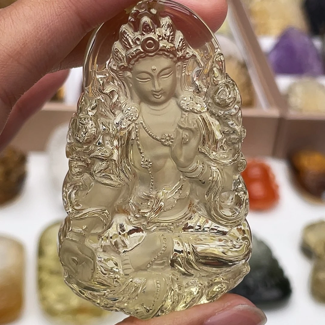 小***铺水晶颈饰未镶嵌定制吊坠