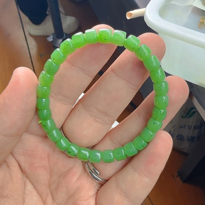 和田玉（碧玉）手链未镶嵌