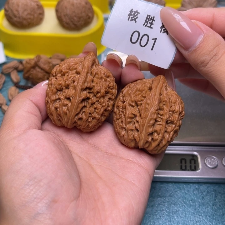 把件文玩核桃大蒜头37.001
