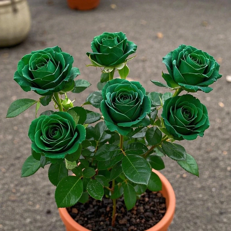 【稀有品种】苏格兰红绿玫瑰老桩花苗阳台庭院月季四季开花大花浓香