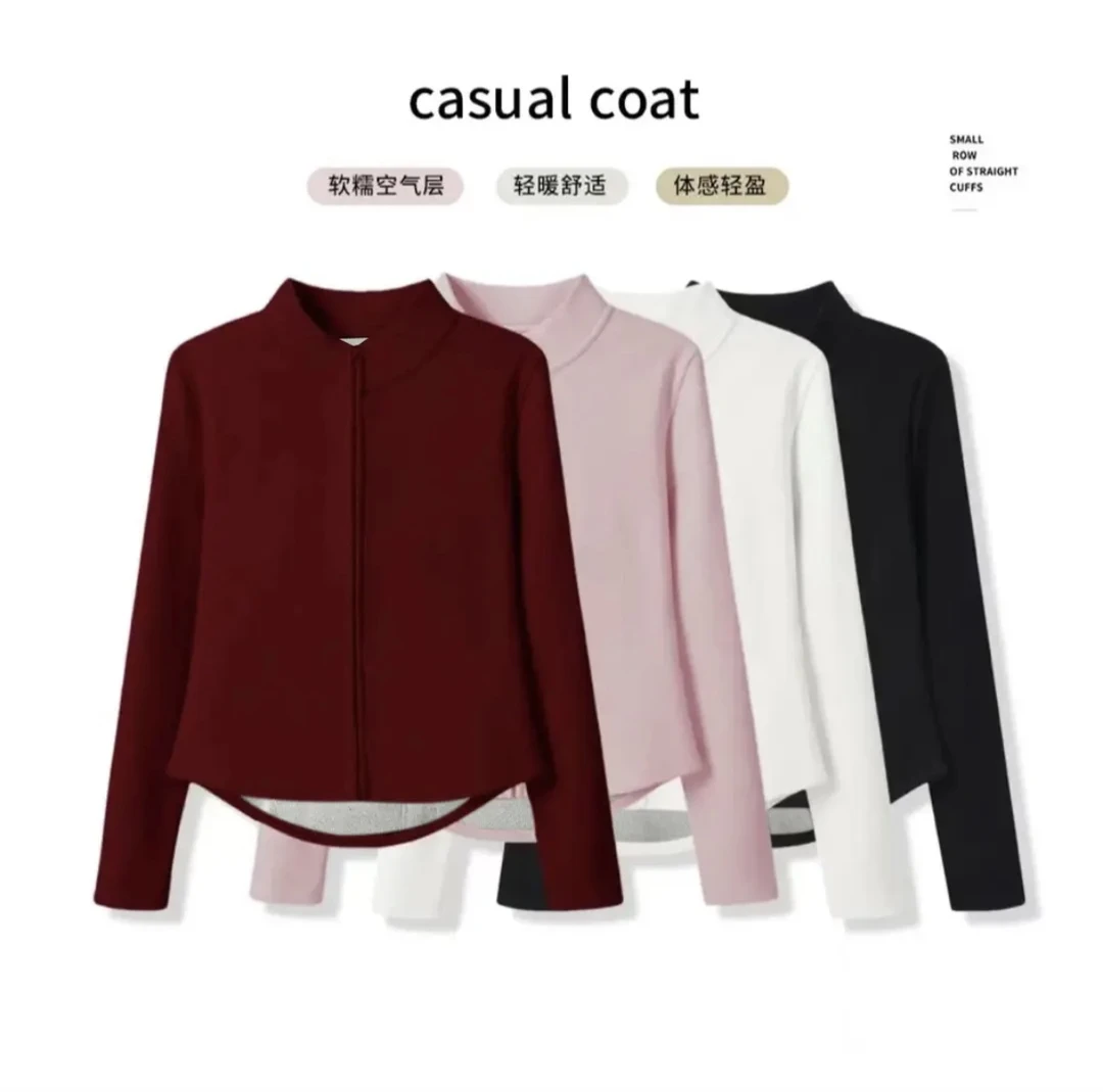 【加绒/瑜伽外套】现货＋运费险秋季新款百搭时尚运动显瘦瑜伽外套a1