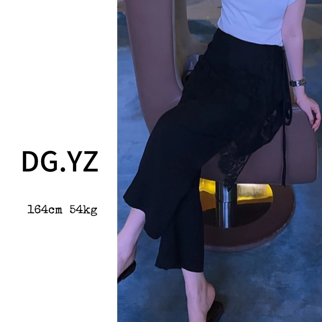 【樱子家】2810F设计师腰头拼接款独特小众显瘦直筒裤