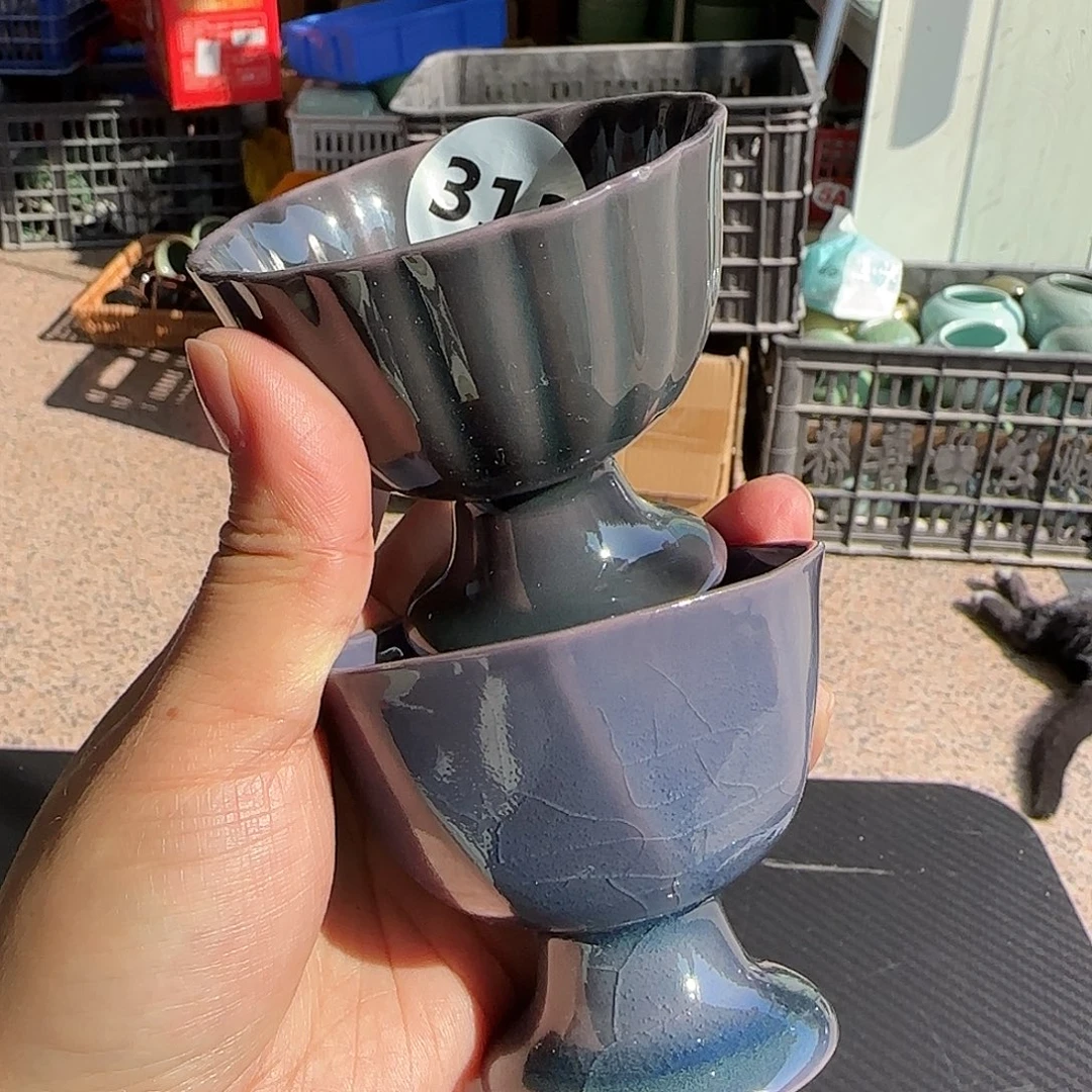 龙泉敬悦青瓷品茗杯微瑕