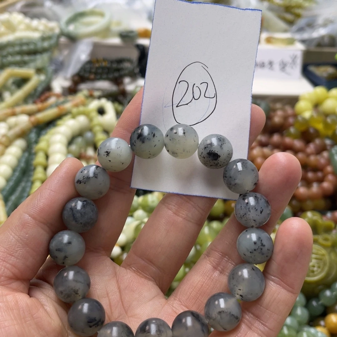 蛇纹石玉手链未镶嵌