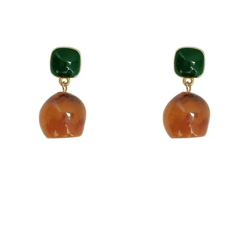 欧伦诗 铜合金耳饰 时尚百搭 文艺复古港风气质耳环 70116A